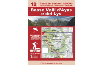 Wanderkarten Italien Escursionista-Karte 12, Basse Valli d'Ayas e del Lys 1:25.000 L'Escursionista