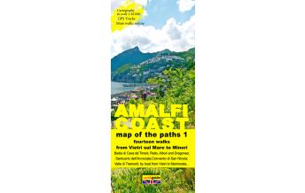 Hiking Maps Italy Zephiro Cart & Guide 1, Amalfi Coast/Amalfiküste 1:10.000 Zephiro