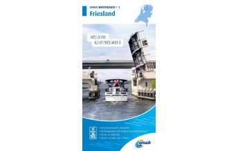 Inland Navigation ANWB Waterkaart 1 - Friesland 1:50.000 ANWB