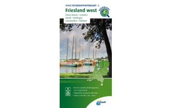 Cycling Maps ANWB Fietsknooppuntenkaart 2, Friesland West 1:100.000 ANWB