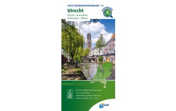 Cycling Maps ANWB Fietsknooppuntenkaart 13, Utrecht 100.000 ANWB