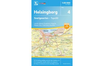 Hiking Maps Scandinavia Sverigeserien-Karte 4, Helsingborg 1:50.000 Norstedts