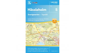 Wanderkarten Skandinavien Sverigeserien 5 Schweden - Hässleholm 1:50.000 Norstedts