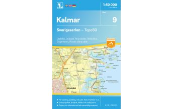 Wanderkarten Skandinavien Sverigeserien-Karte 9, Kalmar 1:50.000 Norstedts