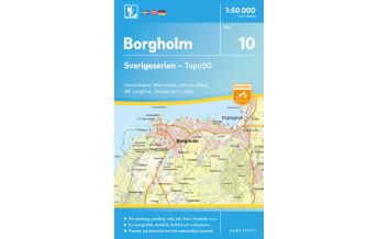Wanderkarten Skandinavien Sverigeserien-Karte 10, Borgholm 1:50.000 Norstedts