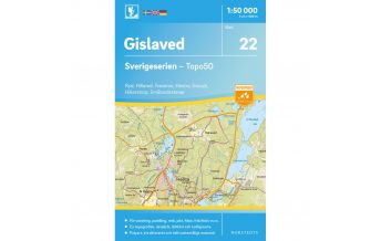 Wanderkarten Skandinavien Sverigeserien 22 Schweden - Gislaved 1:50.000 Norstedts