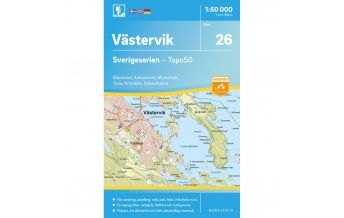 Hiking Maps Scandinavia Sverigeserien-Karte 26, Västervik 1:50.000 Norstedts