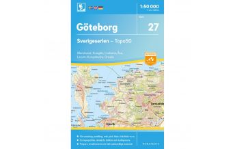 Hiking Maps Scandinavia Sverigeserien-Karte 27, Göteborg 1:50.000 Norstedts