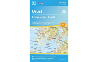 Wanderkarten Skandinavien Sverigeserien-Karte 35, Orust 1:50.000 Norstedts