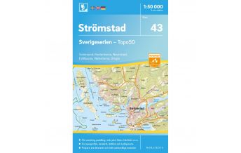 Wanderkarten Skandinavien Sverigeserien-Karte 43, Strömstad 1:50.000 Norstedts