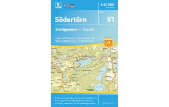 Hiking Maps Scandinavia Sverigeserien-Karte 51, Södertörn 1:50.000 Norstedts