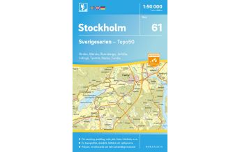 Hiking Maps Scandinavia Sverigenserien-Karte 61, Stockholm 1:50.000 Norstedts