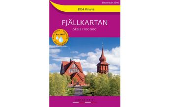 Hiking Maps Scandinavia Fjällkartan BD 04 Schweden - Kiruna 1:100.000 Lantmäteriverket