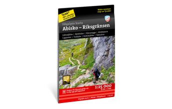 Hiking Maps Scandinavia Calazo Högalpin karta Abisko - Riksgränsen 1:25.000 Calazo 
