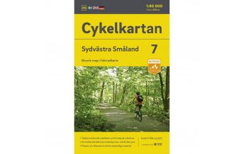 Radkarten Svenska Cykelkartan 7, Südwest Småland 1:90.000 Norstedts