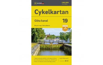 Radkarten Svenska Cykelkartan 19, Göta kanal 1:90.000 Norstedts