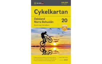 Radkarten Svenska Cykelkartan 20, Dalsland/Norra Bohuslän 1:90.000 Norstedts
