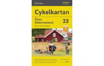 Radkarten Svenska Cykelkartan 23, Östra Södermanland 1:90.000 Norstedts