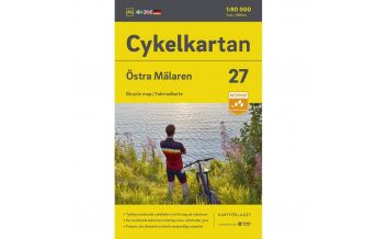 Radkarten Svenska Cykelkartan 27, Östra Mälaren 1:90.000 Norstedts