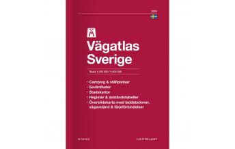 Road & Street Atlases Schweden Sverige 1:250.000 / 1:400.000 Norstedts