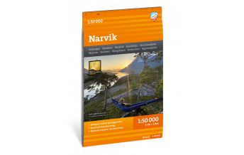 Ski Touring Maps Calazo Turkart Narvik 1:50.000 Calazo