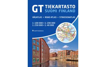 Road Maps Europe GT Tiekartasto/Straßenatlas Suomi/Finnland 1:200.000 Karttakeskus Oy