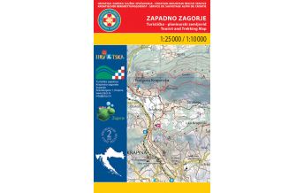 Wanderkarten Kroatien HGSS-Wanderkarte Zagorje West 1:25.000/1:10.000 HGSS