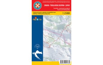 Hiking Maps Croatia HGSS-Wanderkarte Dinara - Troglavska Skupina - Zapad/West 1:25.000 HGSS