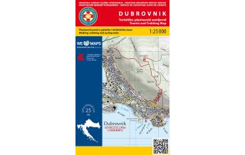 Hiking Maps Croatia HGSS-Wanderkarte Dubrovnik 1:25.000 HGSS