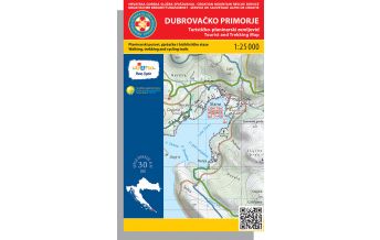 Hiking Maps Croatia HGSS-Wanderkarte Dubrovačko primorje 1:25.000 HGSS