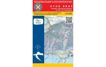 Mountainbike-Touren - Mountainbikekarten HGSS-Wander- & MTB-Karte Otok Brač 1:25.000 HGSS