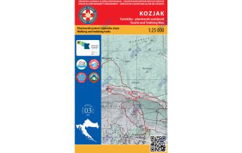 Wanderkarten Kroatien HGSS-Wanderkarte Kozjak 1:25.000 HGSS