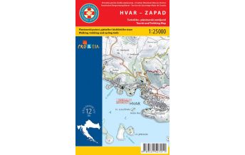 Hiking Maps Croatia HGSS-Wanderkarte Otok/Insel Hvar 1:30.000 HGSS