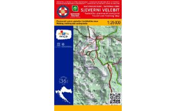Wanderkarten Kroatien HGSS-Wanderkarte Sjeverni/Nördlicher Velebit 1:25.000 HGSS