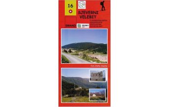 Wanderkarten Kroatien Smand-Wanderkarte 16, Sjeverni/Nördlicher Velebit 1:30.000 Smand