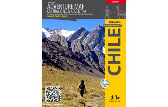 Road Maps Viachile Trekking Map Chile/Argentinien - Adventure Map Central Chile & Argentina 1:500.000 Viachile Editores