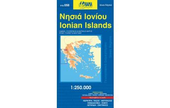 Straßenkarten Griechenland Orama Regionalkarte 058, Ionische Inseln 1:250.000 Orama Editions
