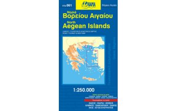 Road Maps Orama Regionalkarte 061 - North Aegean Islands  Nördl.Ägäis  1:250.000 Orama Editions