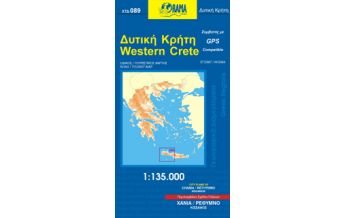 Road Maps Orama Regionalkarte 089 - Western Crete West-Kreta 1:135.000 Orama Editions