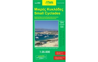Straßenkarten Orama Map Griechenland - Small Cyclades Kleine Kykladen 1:35.000 Orama Editions