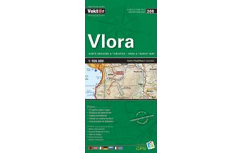 Straßenkarten Albanien Vektor Prefecture Map 386 - Vlora 1:150.000 Vektor Editions