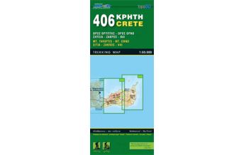Hiking Maps Crete Road Editions Map Kreta 406, Sitía, Zákros, Vái 1:50.000 Road Editions