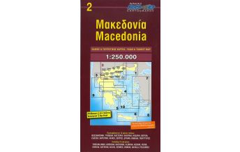 Road Maps Road Editions Map 2 Griechenland - Macedonia Makedonien 1:250.000 Road Editions