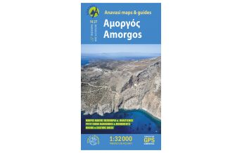 Hiking Maps Aegean Islands Anavasi Topo Island Map 10.27, Amorgós 1:35.000 Anavasi