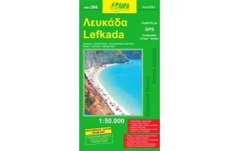 Road Maps Orama Straßenkarte Griechenland - Lafkada Lefkas 1:50.000 Orama Editions