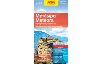 Hiking Maps Greece Orama Panoramakarte Griechenland - Meteora 1:25.000 Orama Editions