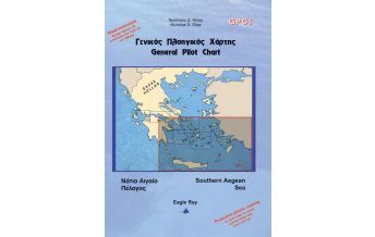 Nautical Charts Greece Eagle Ray General Pilot Chart 1 - South Aegean 1:553.000 Eagle Ray Publications