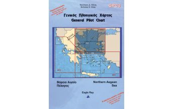 Seekarten Türkei und Naher Osten Eagle Ray Pilot Chart 3 - Northern Aegean Sea - nördliche Ägäis 1:518.000 Eagle Ray Publications