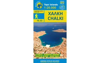 Hiking Maps Aegean Islands Anavasi Topo Island Map 10.33, Chálki 1:20.000 Anavasi