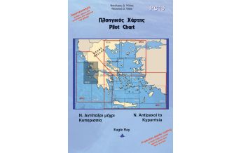 Nautical Charts Greece Eagle Ray Pilot Chart 19 - Antipaxoi to Kyparissia 1:250.000 Eagle Ray Publications